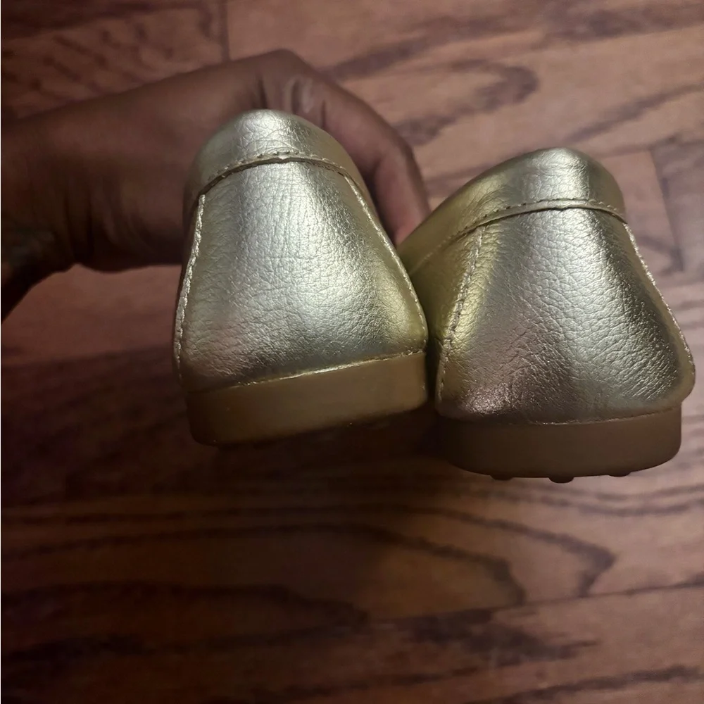 Coach Metallic Gold Penny Loafers - Women's - Picture 6 of 9